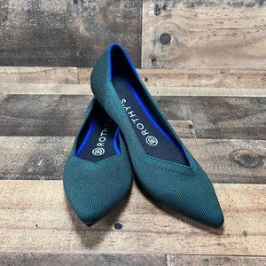 Rothy’s Retired Emerald Green The Point Women's Flat Size 7